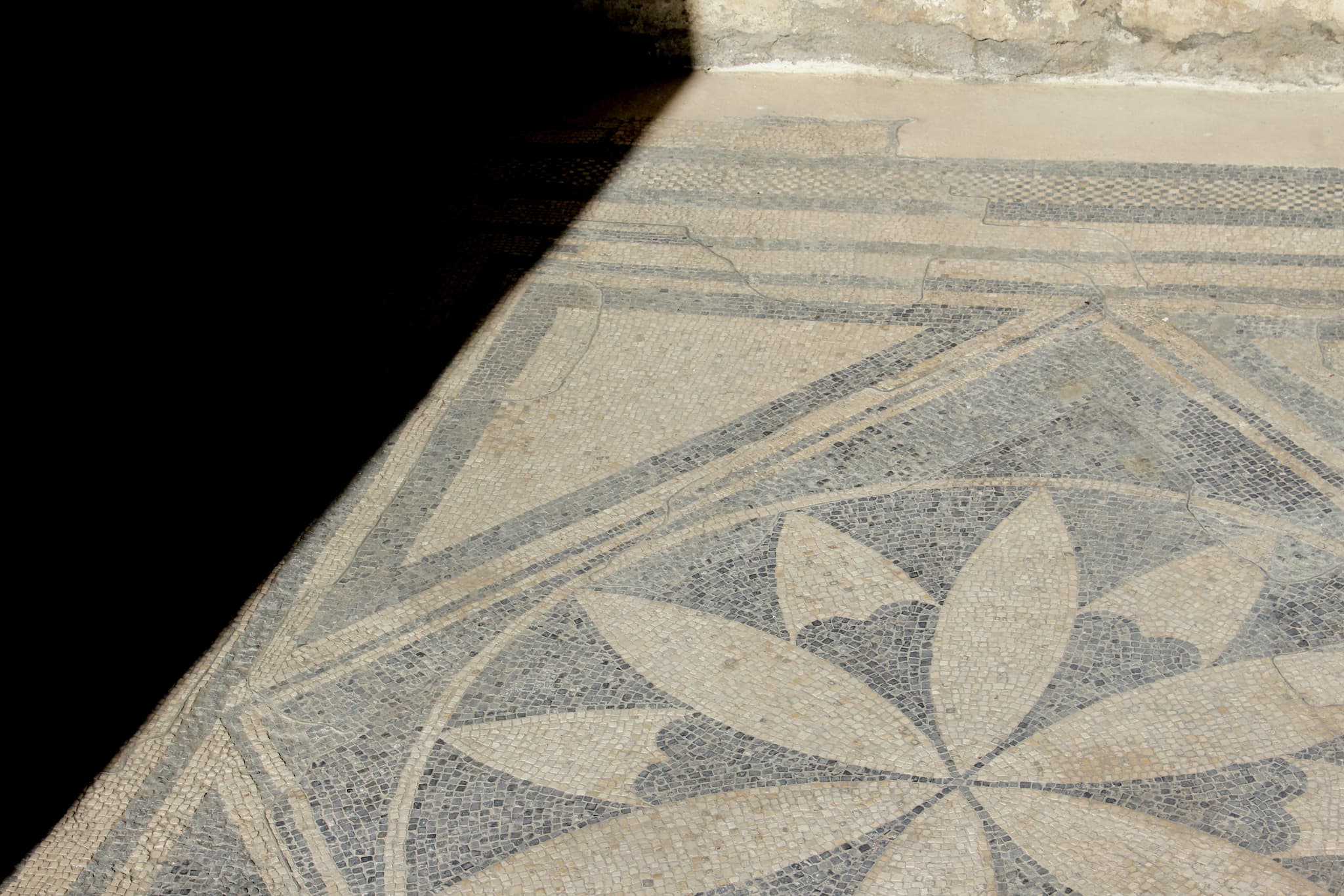 mosaic floor.