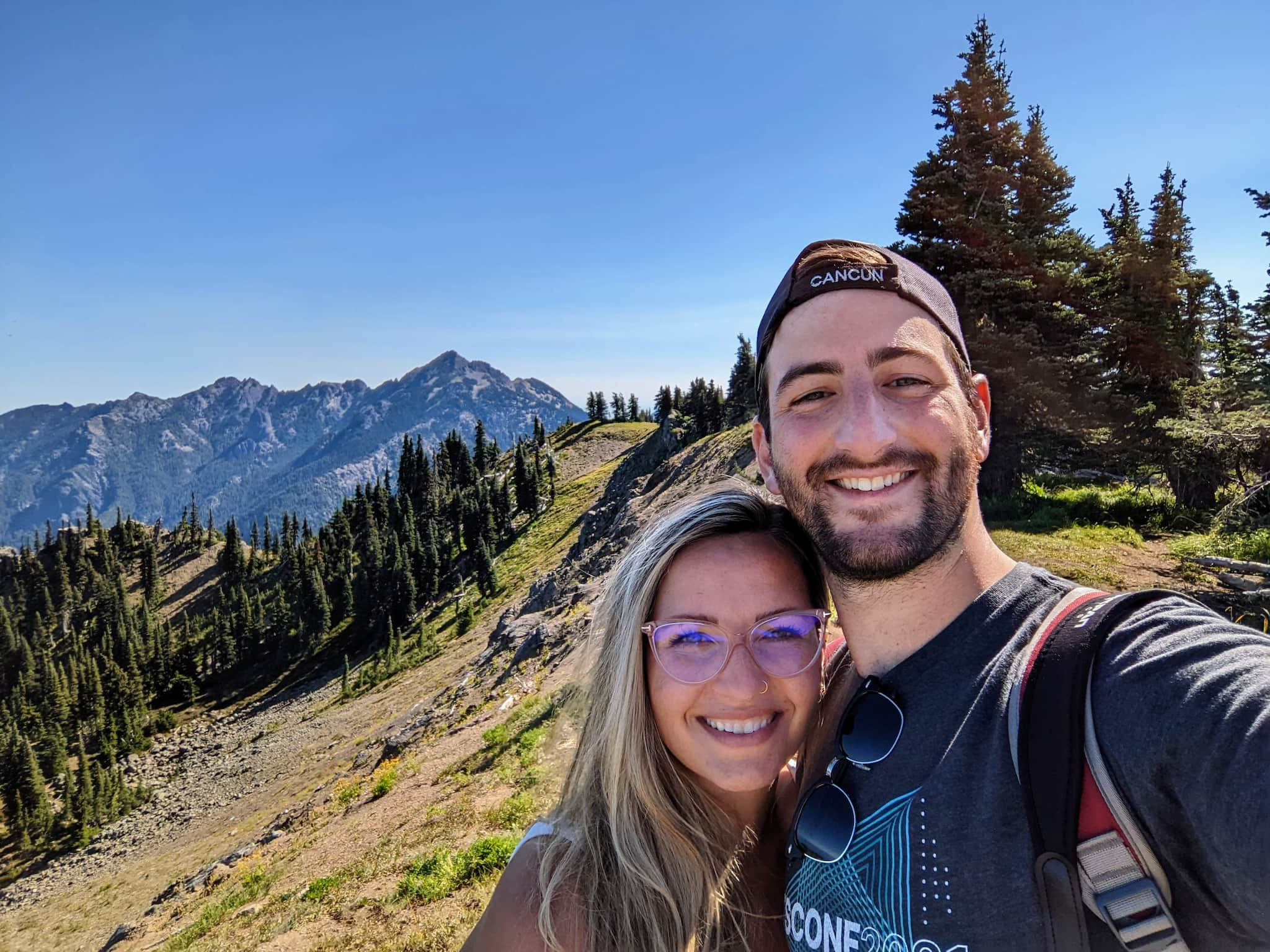 selfie from hurricane ridge