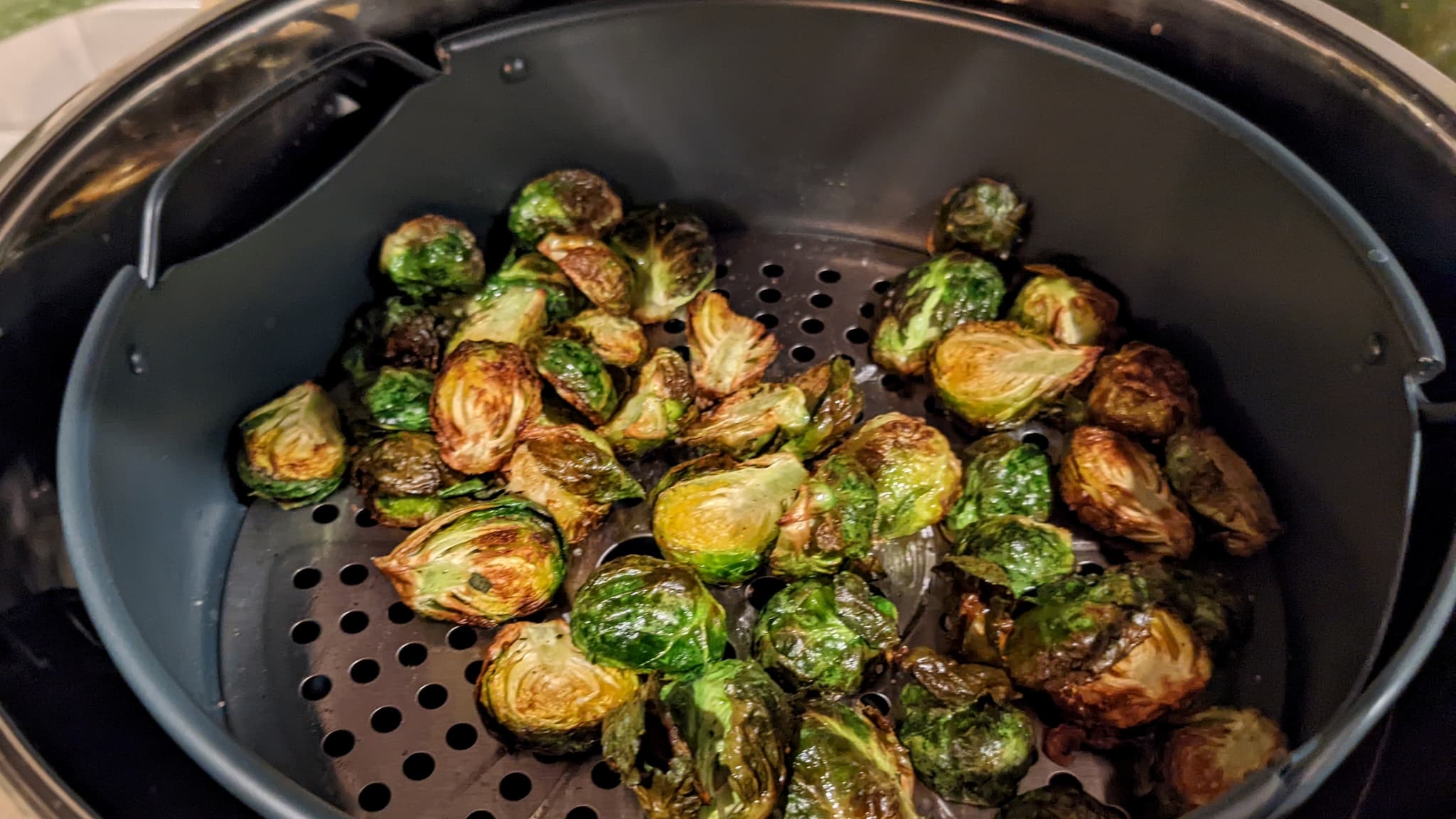brussel sprouts in an air fryer.