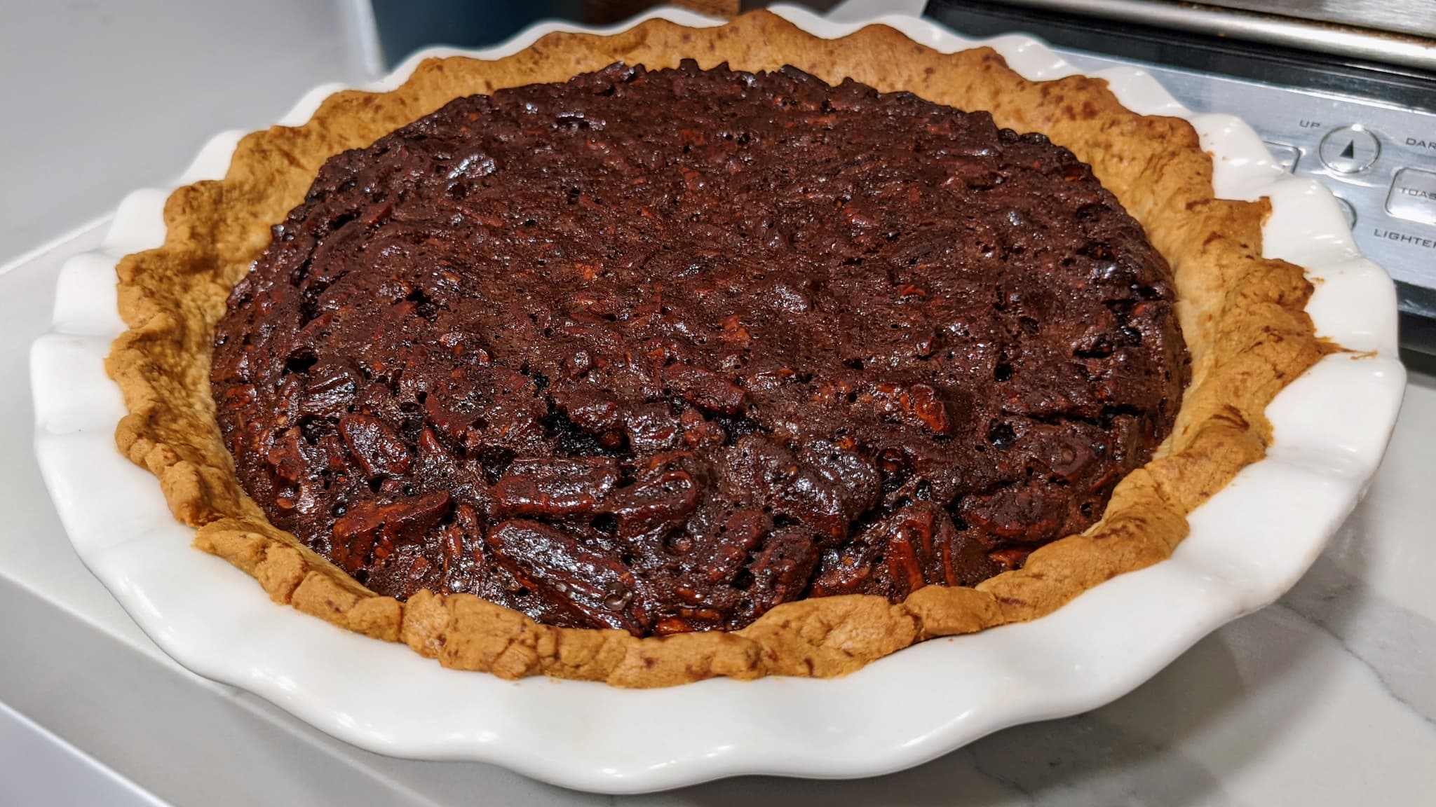 Chocolate pecan pie