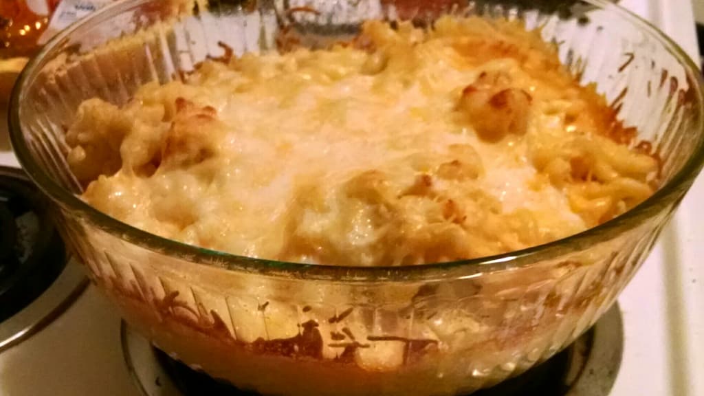 Bowl of cheesy pasta